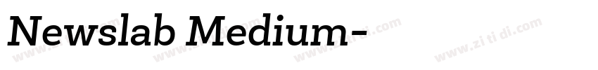 Newslab Medium字体转换